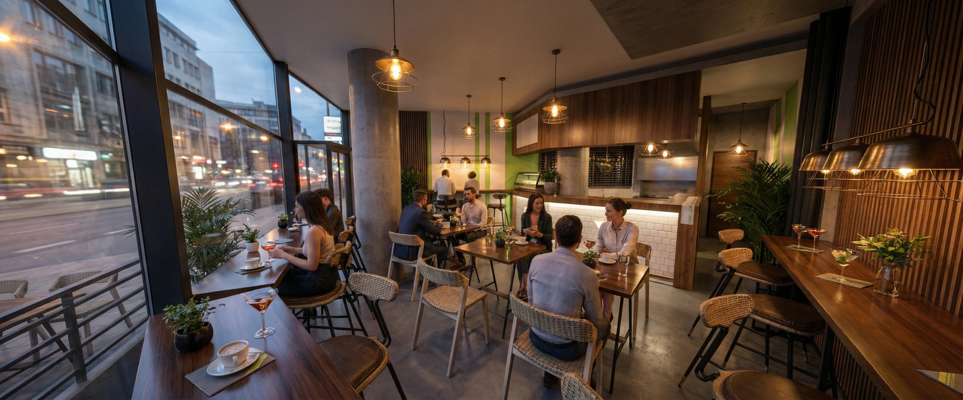 Modern Cocktail Bar Interior