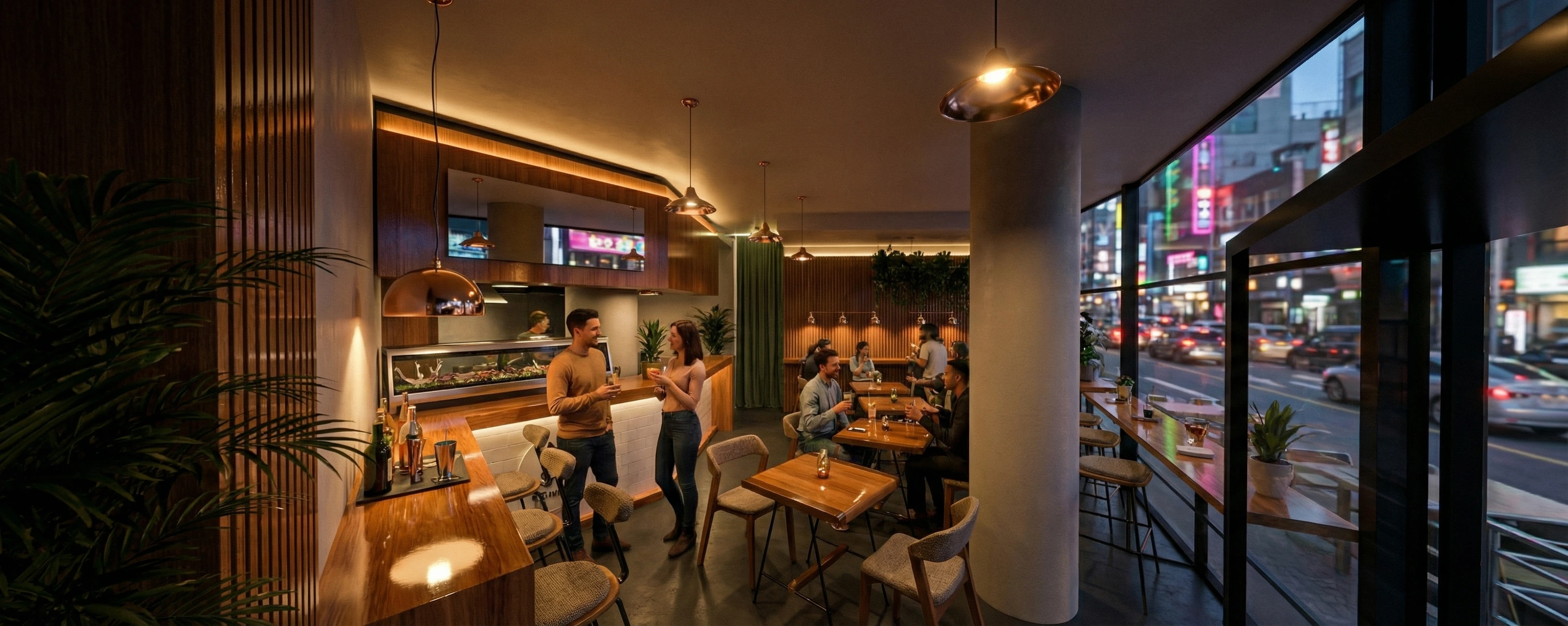 Modern Cocktail Bar Interior - Image 2